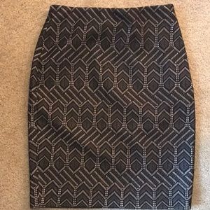 Ann Taylor Black Crochet Skirt
